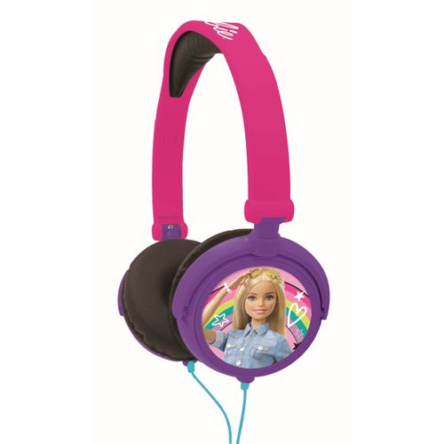 Casque Stéréo Filaire Pliable Pour Enfants Avec Limitation De Volume D'écoute Barbie