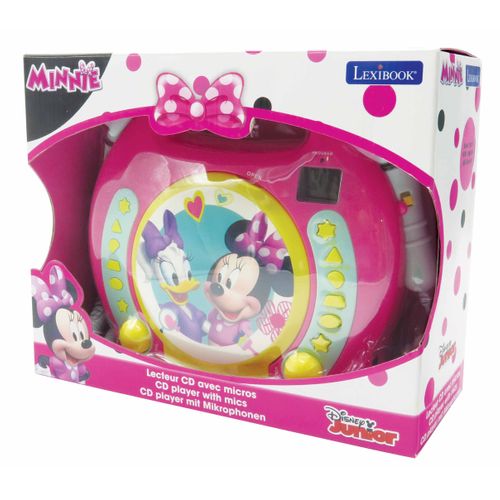 Lecteur Cd Portable Avec 2 Microphones Disney Minnie