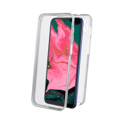 Coque Semi-rigide 360° Pour Samsung A12 - Transparente / Grise