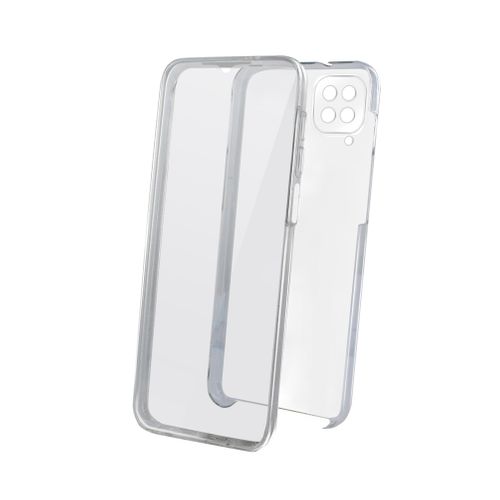 Coque Semi-rigide 360° Pour Samsung A12 - Transparente / Grise