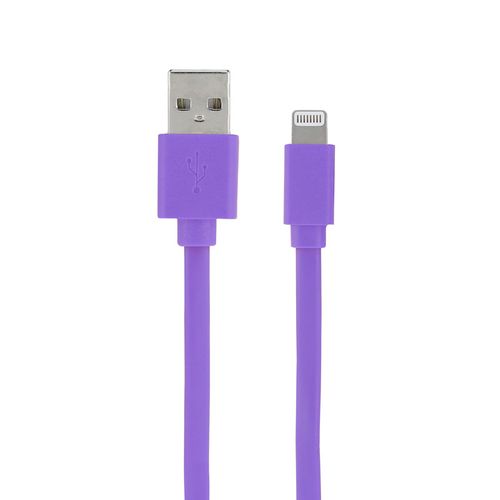 Câble Mfi / Usb-a Plat Pour iPhone iPad 1 M - Lavande