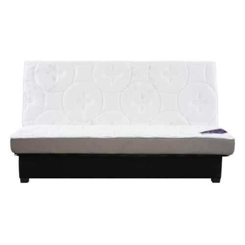 Banquette lit clic clac DUNLOPILLO KHARA LATEX 140 cm sans housse