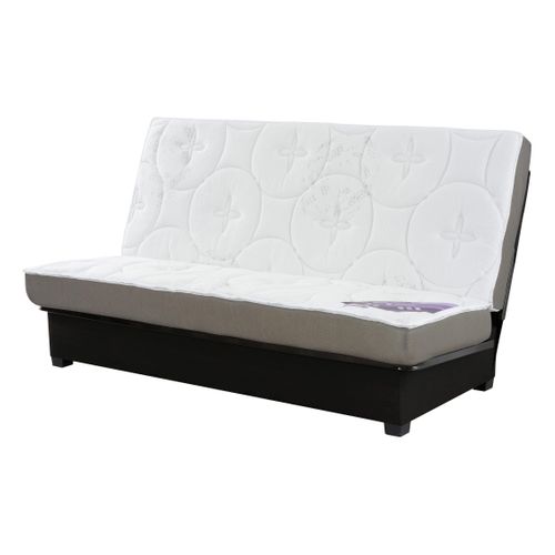 Banquette lit clic clac DUNLOPILLO KHARA LATEX 140 cm sans housse