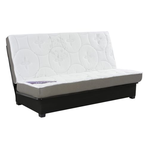 Banquette lit clic clac DUNLOPILLO KHARA LATEX 140 cm sans housse