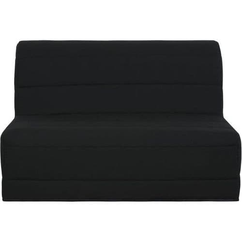 Banquette BZ - 140x190 Cm - Tissu Noir - Melissa