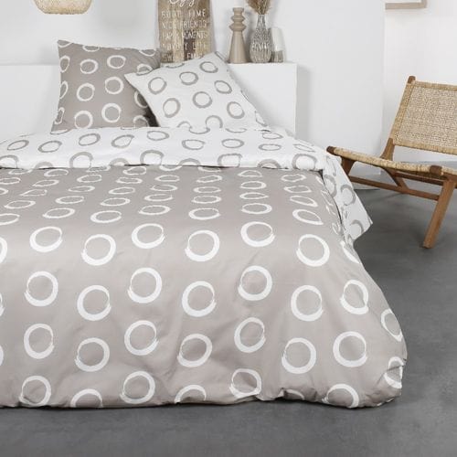 Housse De Couette 260x240 Flanelle Today 1.11 + 2 Taies 100% Coton