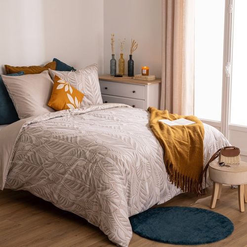 Housse De Couette 240x220 Nalh + 2 Taies Coton 57 Fils