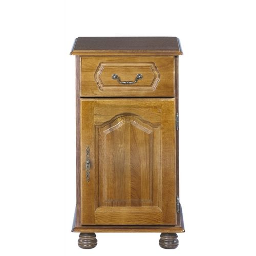 Confiturier Chêne Rustique 1 Porte 1 Tioir 2 Niches L 44.2 H 77.2 P 41 Cm