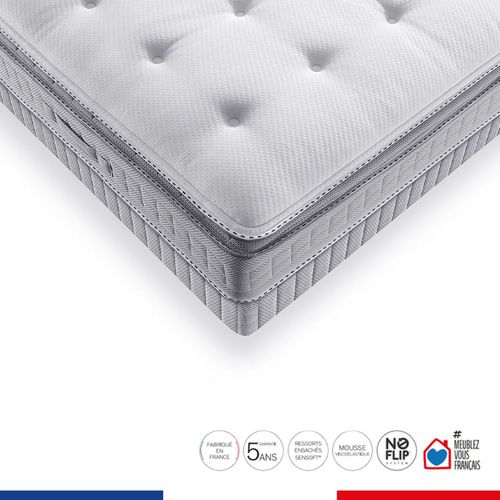 Ensemble 160x200 Matelas H29 Ressort Ensachés, Ferme, Sommier