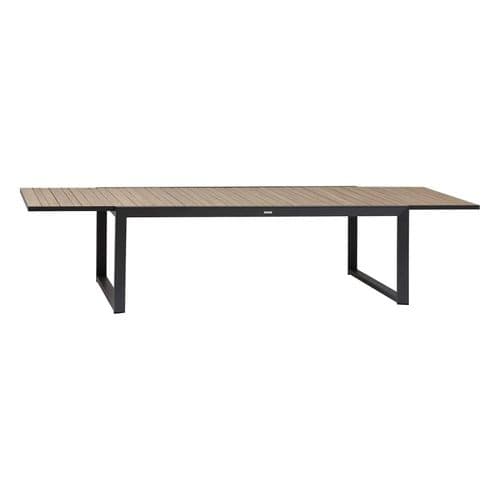 Table Extensible 12 Places Acacia Et Aluminium Corvo Hespéride - Naturel