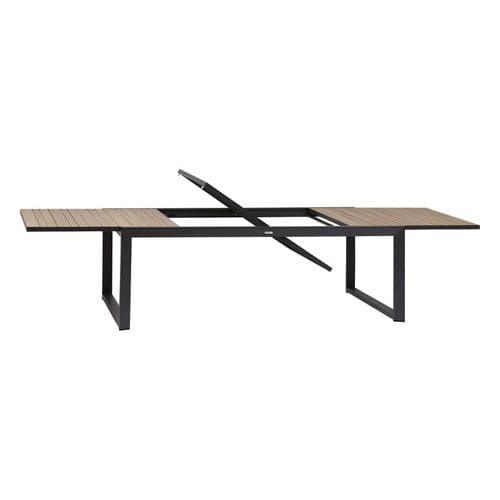 Table Extensible 12 Places Acacia Et Aluminium Corvo Hespéride - Naturel