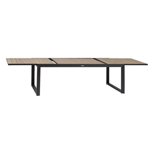 Table Extensible 12 Places Acacia Et Aluminium Corvo Hespéride - Naturel