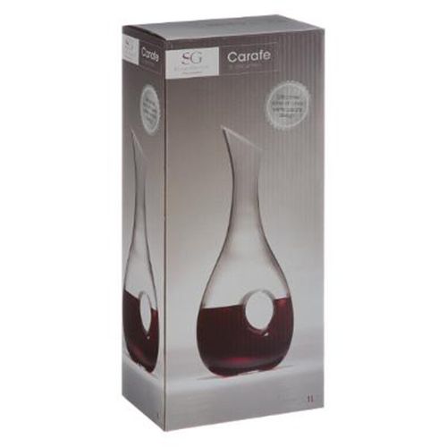 Carafe Design En Verre "goutte" 1l Transparent