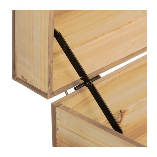 Set De 4 Malles De Rangement En Bois Sculpté