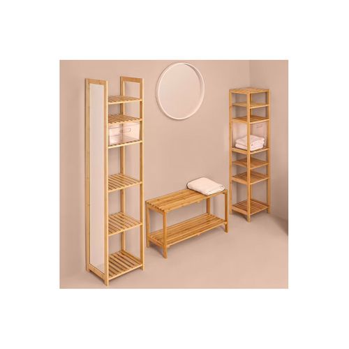 Étagère Miroir Mix Bambou