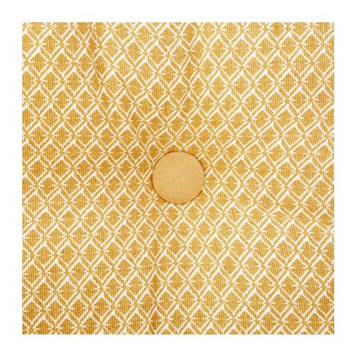 Coussin De Sol En Coton Ocre Motif Otto 40 X 40 Cm