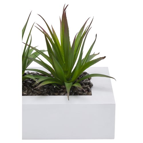 Plante Artificielle Centre De Table 3 Aloe Vera L 35 Cm