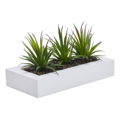 Plante Artificielle Centre De Table 3 Aloe Vera L 35 Cm