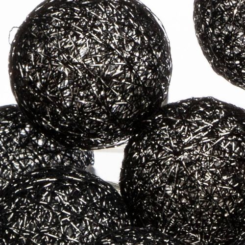 Guirlande LED 16 Boules - Noir