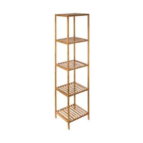 Étagère De Rangement Colonne 6 Niveaux En Bambou H 145 Cm