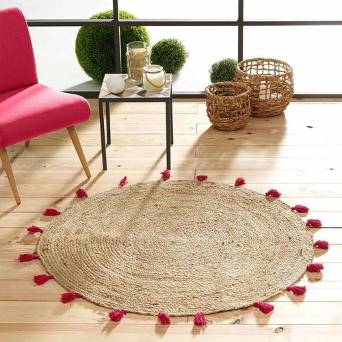 Tapis Ø120cm SHIRA Framboise