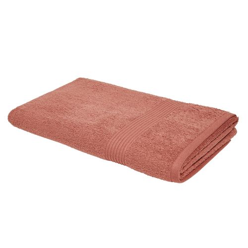 Maxi Drap De Bain Uni Essential En Coton - Rouge - 90x150 Cm