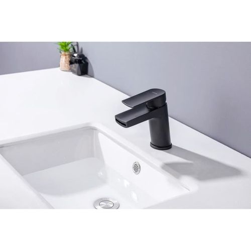 Mitigeur Pour Vasque Et Lavabo - Mécanique - Noir Mat Oceanic