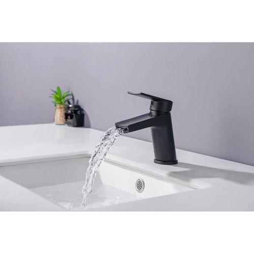 Mitigeur Pour Vasque Et Lavabo - Mécanique - Noir Mat Oceanic