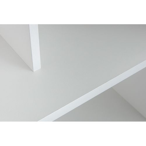 Bibliothèque Design Bois Blanc L92 Cm Epure