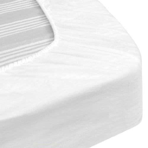 Protège Matelas Imperméable 160x190 Cm Bonnet 30cm Arnon Molleton Coton Contrecollé Polyuréthane