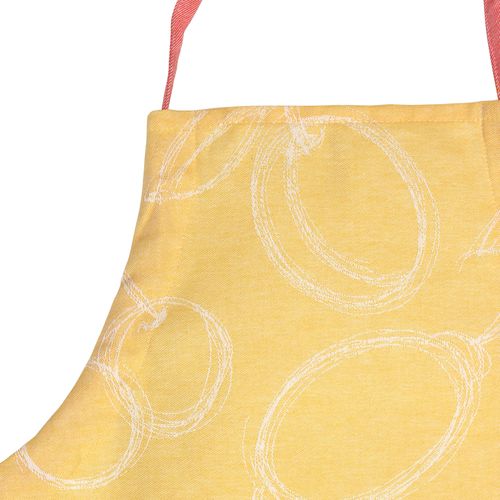 Tablier De Cuisine 60x90 Cm Toile Coton Line Orange