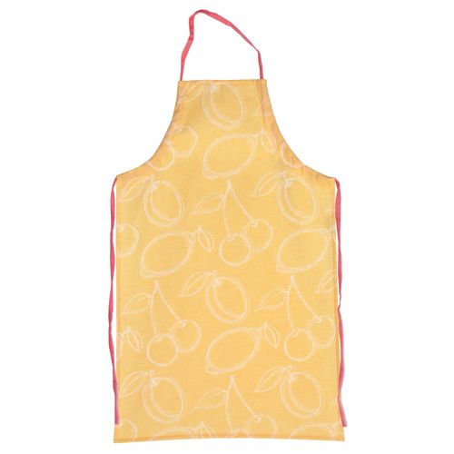 Tablier De Cuisine 60x90 Cm Toile Coton Line Orange