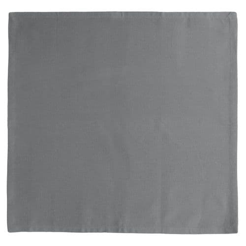 Lot De 6 Serviettes De Table 45x45 Cm Collection Yuco Coton Gris Acier