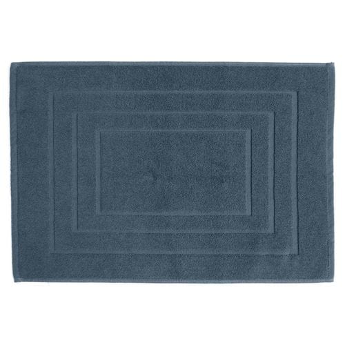 Tapis De Bain Coton 1000g/m2 Collection Naïa 60x40 Cm Bleu Orage