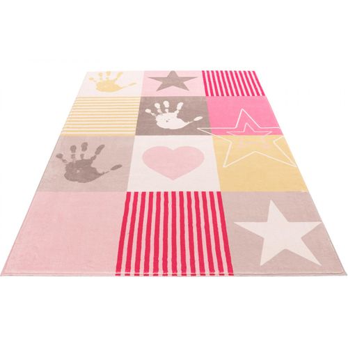 Tapis Pour Chambre D'enfant à Courtes Mèches Très Doux Alix Rose 160x230