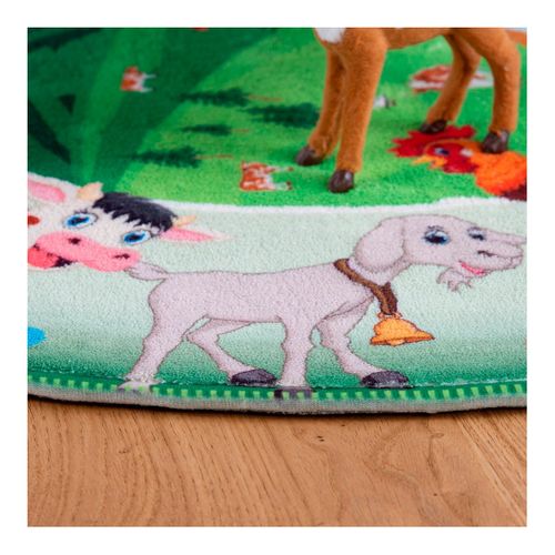 Tapis Rond Pour Chambre Enfant Multicolore Mountains Multicolore Ø 80