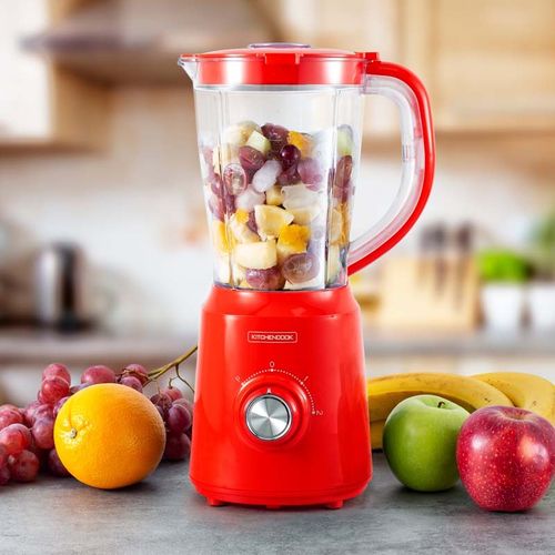 Blender 1.5l Avec 2 Lames Inox B5turbo Rouge Kitchencook