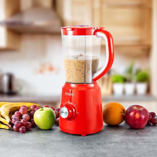 Blender 1.5l Avec 2 Lames Inox B5turbo Rouge Kitchencook