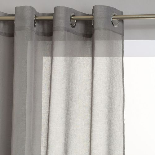 Voilage Etamine - 140 X 240 Cm - Gris