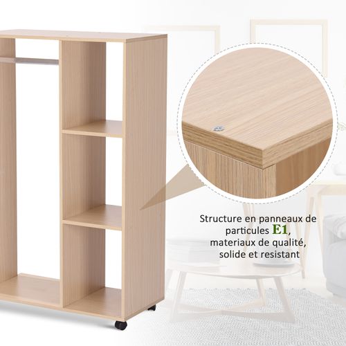 Armoire Penderie De Rangement Bois