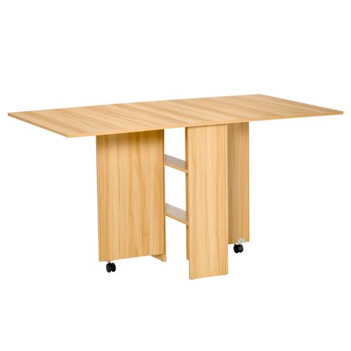 Table Pliable Mobile 140l X 80l X 74h Cm Coloris Chêne