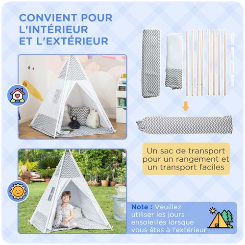 Tente Teepee Indien Pour Enfant Style Graphique