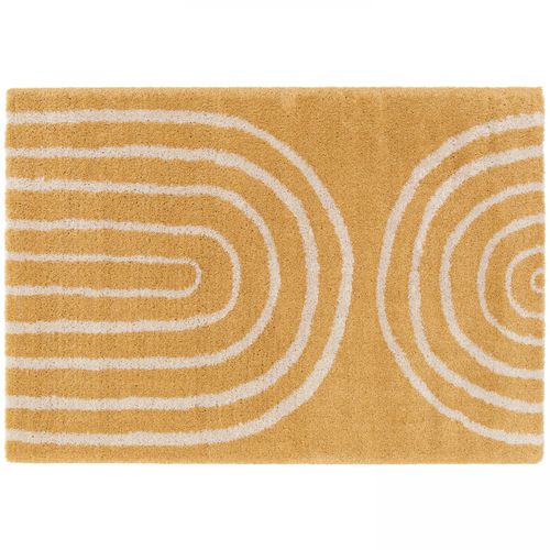 Tapis Rectangulaire Motif Arc-en-ciel  Jaune 160 X 230 Cm