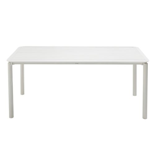 Table De Terrasse Rectangulaire En Aluminium Blanche