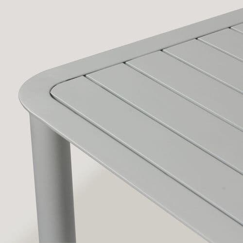 Table De Terrasse Rectangulaire En Aluminium Blanche