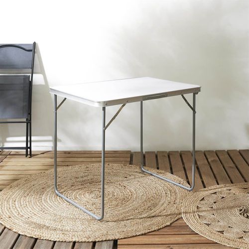 Table Pliante De Plein Air Plateau Blanc - Campani