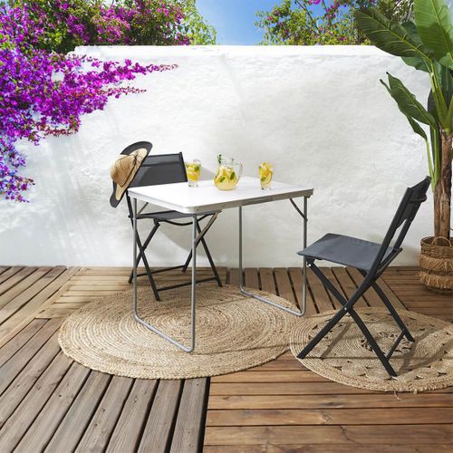 Table Pliante De Plein Air Plateau Blanc - Campani