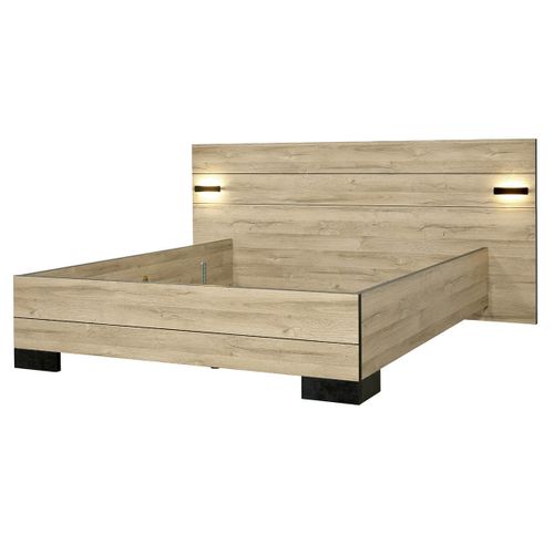 Chambre 140x190cm Avec Commode 3 Tiroirs - Eleos