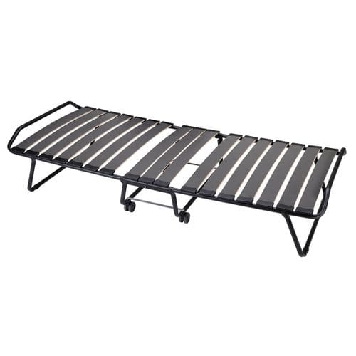 Lit Pliant à Roulettes 90x190cm Avec Matelas - Grand Confort