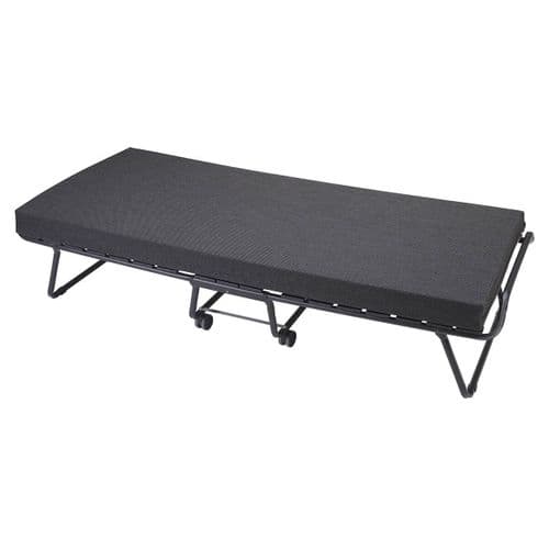 Lit Pliant à Roulettes 90x190cm Avec Matelas - Grand Confort